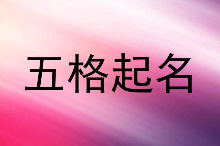 五格起名