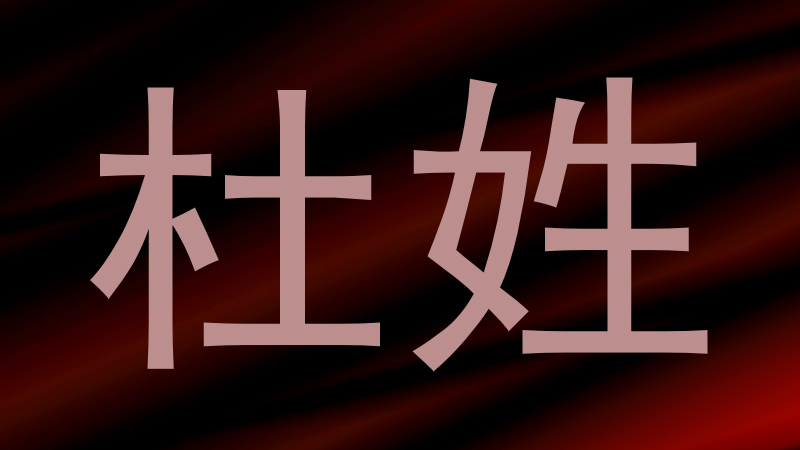 杜姓
