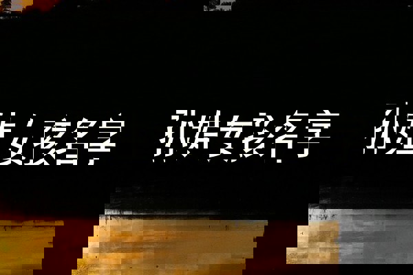 孙姓女孩名字