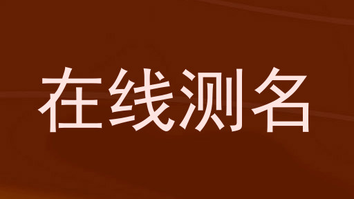 在线测名