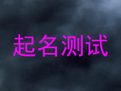 起名测试