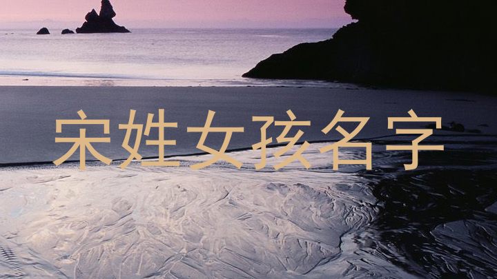 宋姓女孩名字