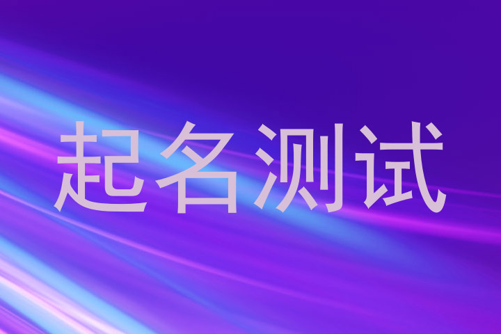 起名测试