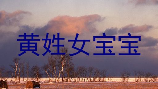 黄姓女宝宝