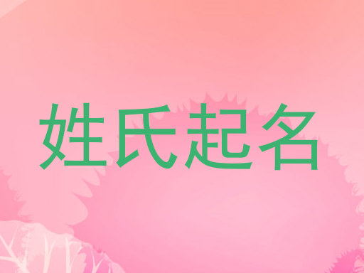 姓氏起名