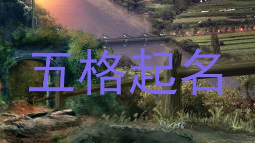 五格起名