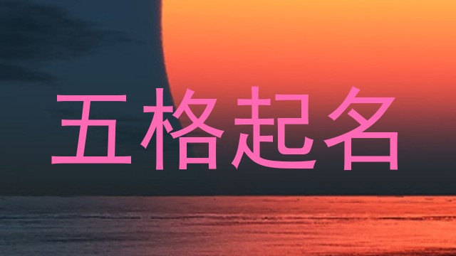 五格起名