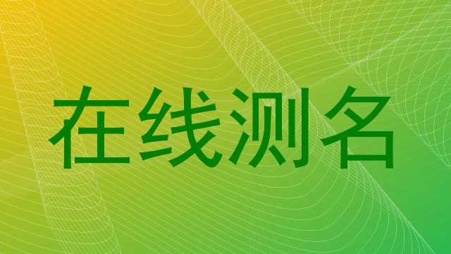 在线测名