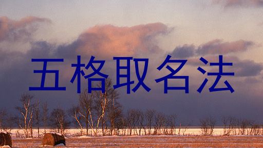 五格取名法