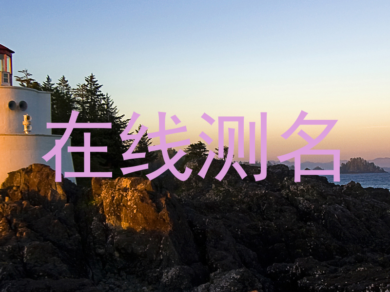 在线测名