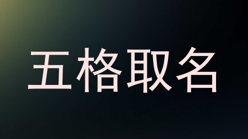 五格取名