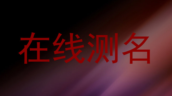 在线测名