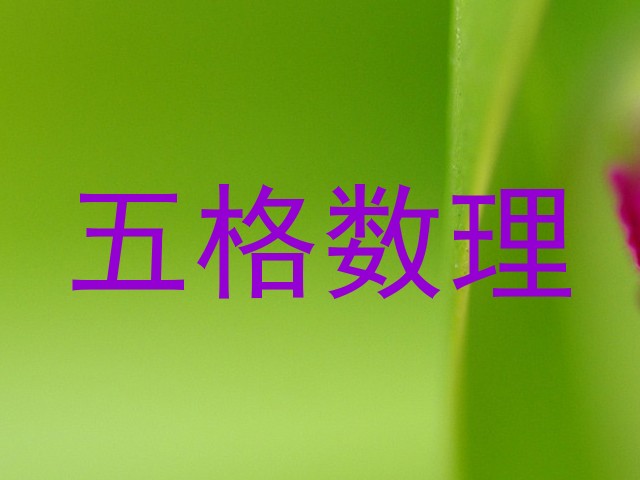 五格数理