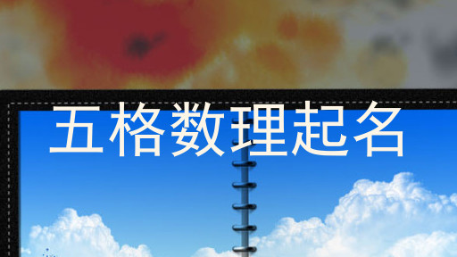 五格数理起名