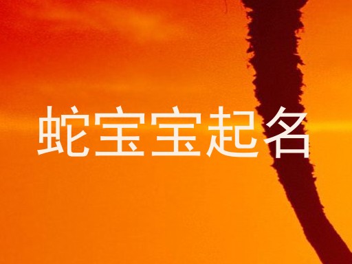 蛇宝宝起名
