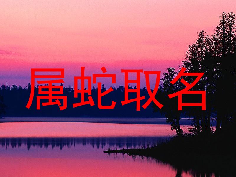 属蛇取名
