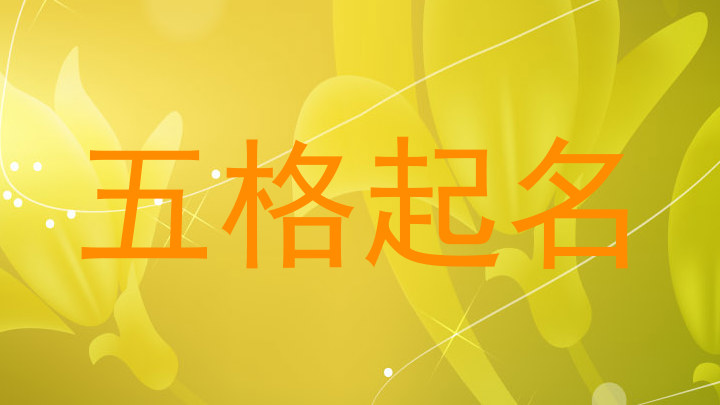 五格起名