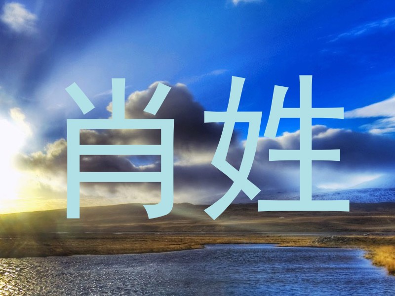 肖姓