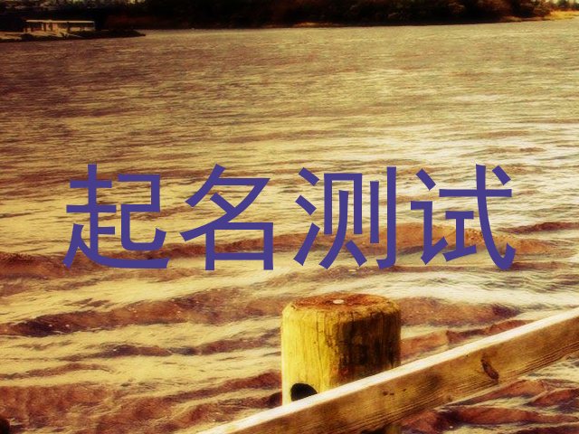 起名测试