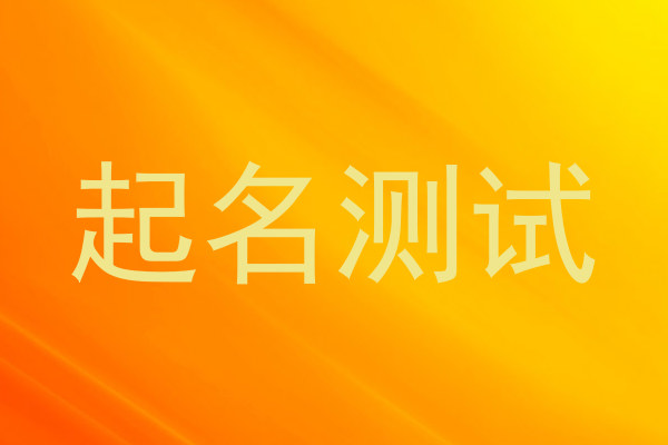 起名测试