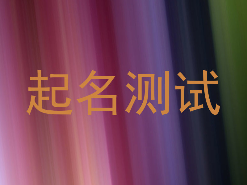 起名测试