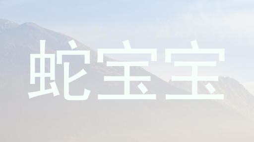 蛇宝宝