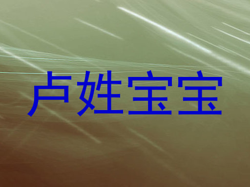 卢姓宝宝