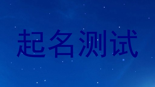 起名测试