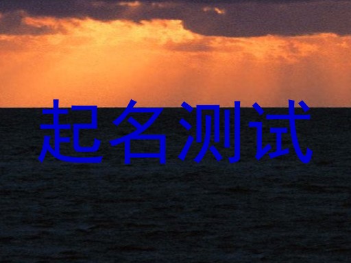 起名测试