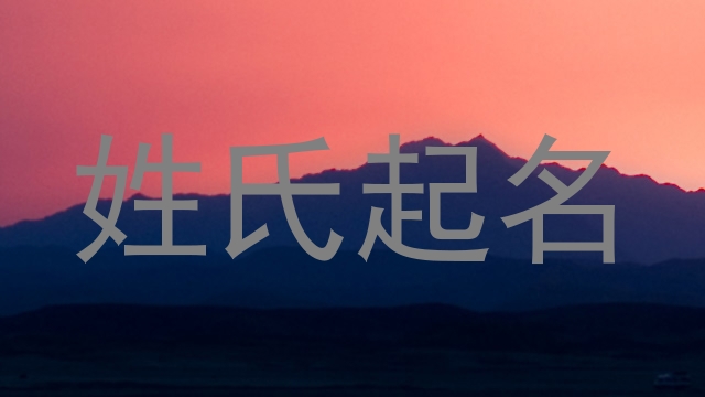 姓氏起名