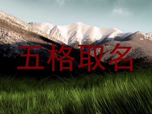 五格取名