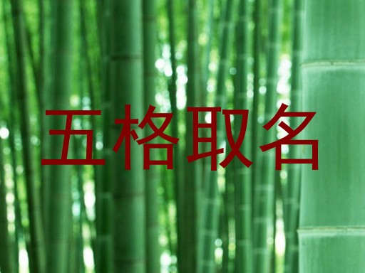五格取名