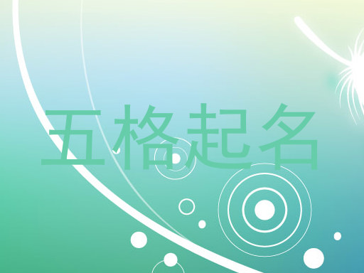 五格起名