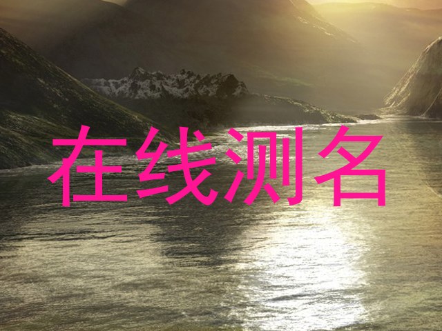 在线测名