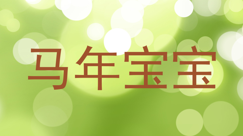 马年宝宝
