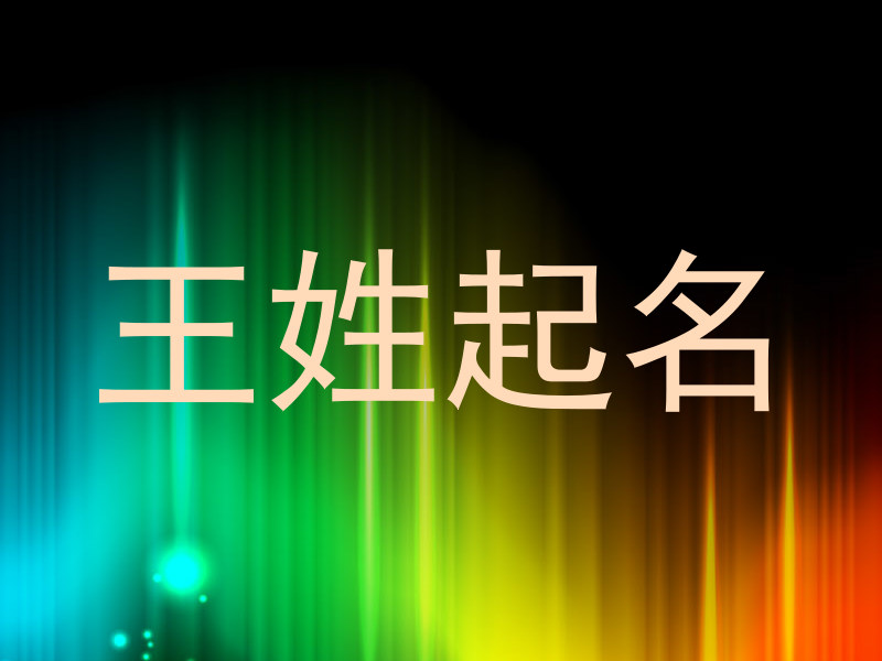 王姓起名