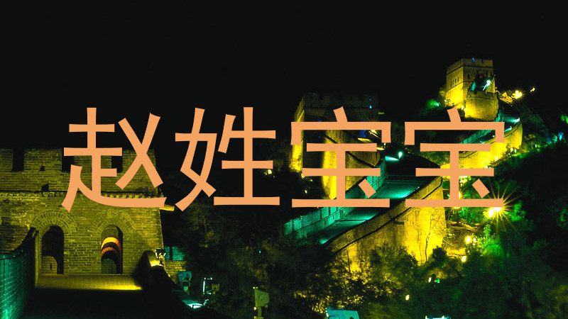 赵姓宝宝