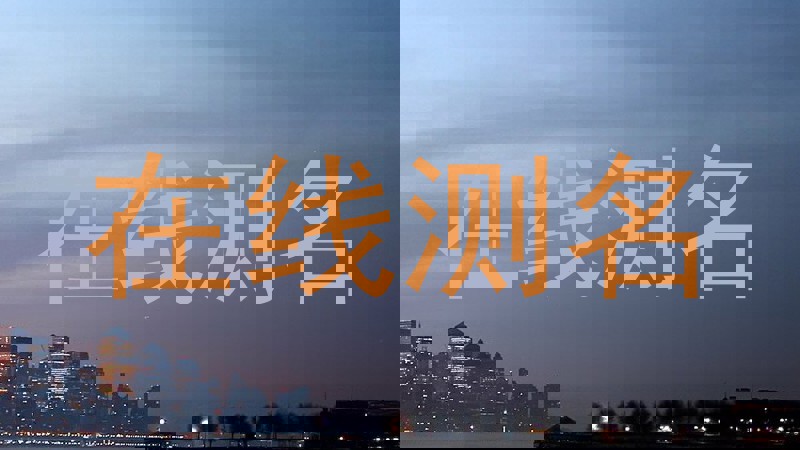 在线测名