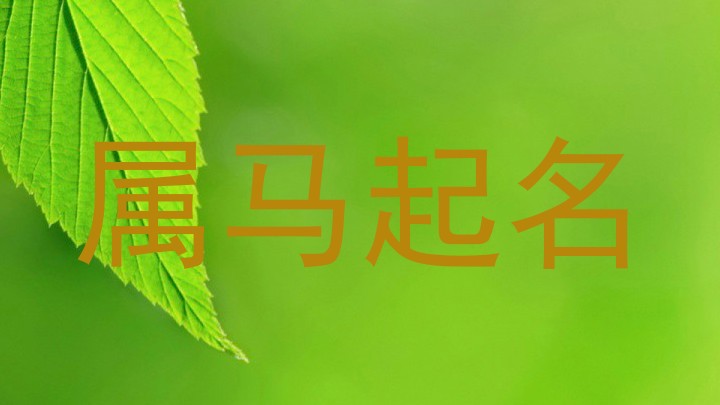 属马起名