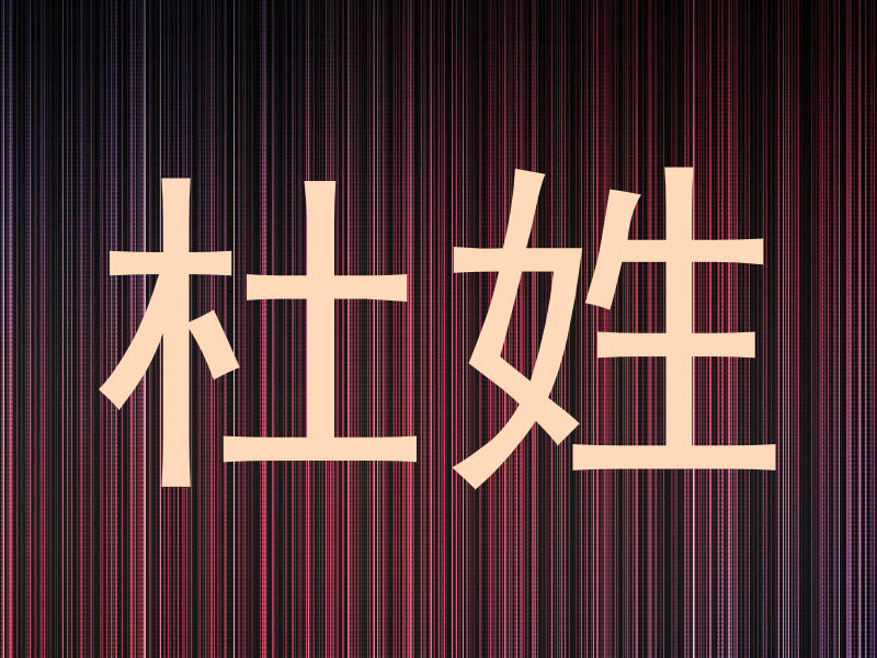 杜姓