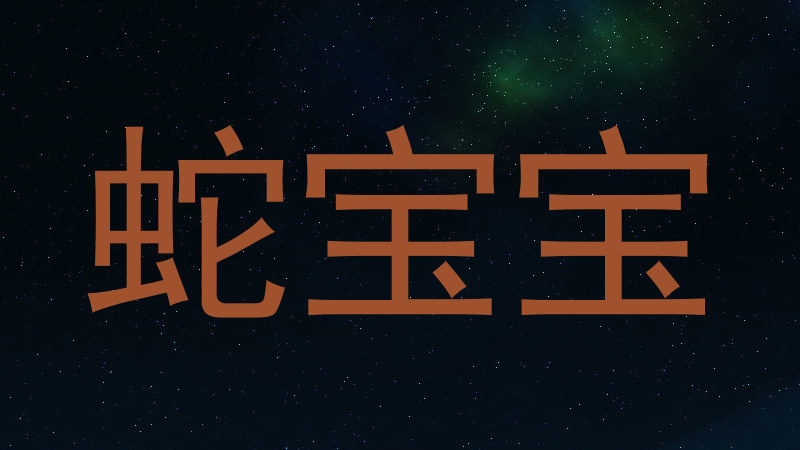 蛇宝宝