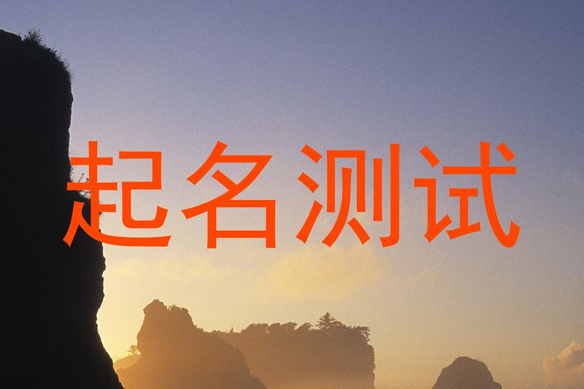 起名测试