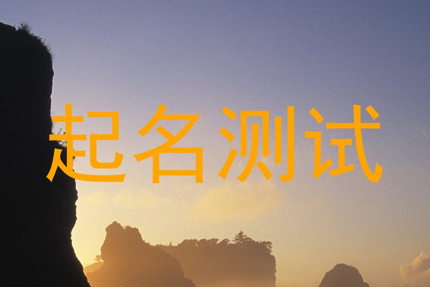 起名测试