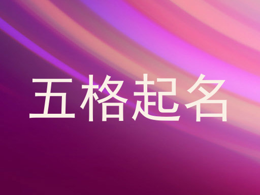 五格起名
