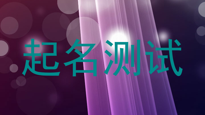 起名测试