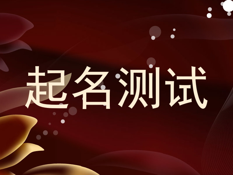 起名测试