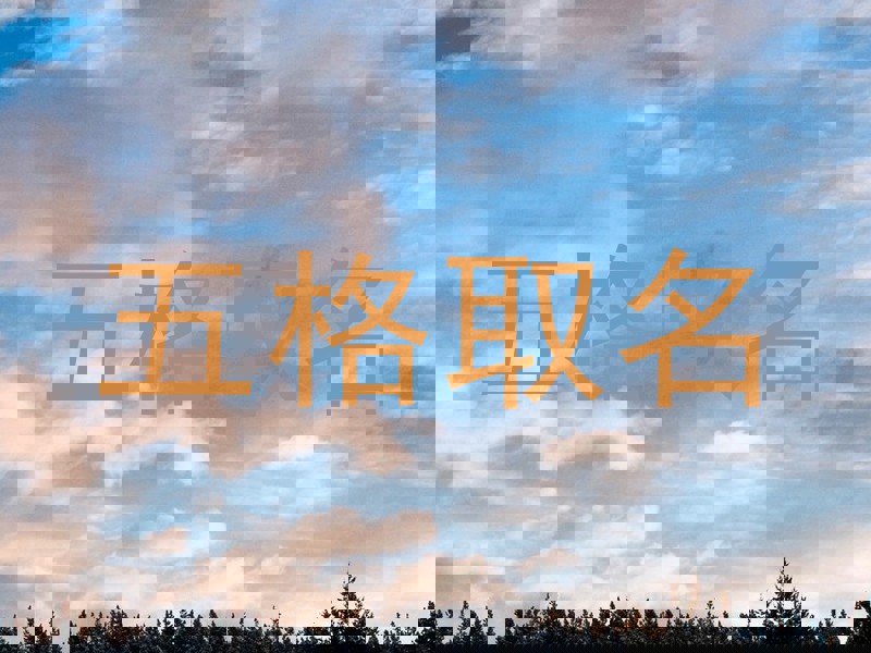 五格取名