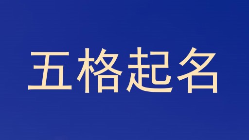 五格起名