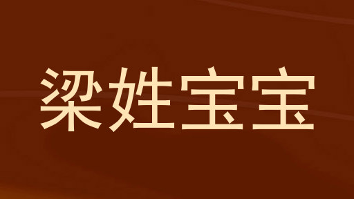梁姓宝宝