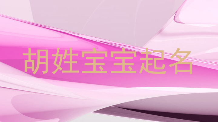 胡姓宝宝起名